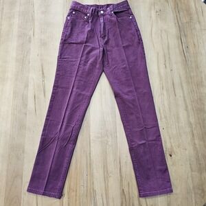 Vintage Levi's 512 Jeans Red Tab Slim Fit Tapered Leg Maroon Stretch Womens 6